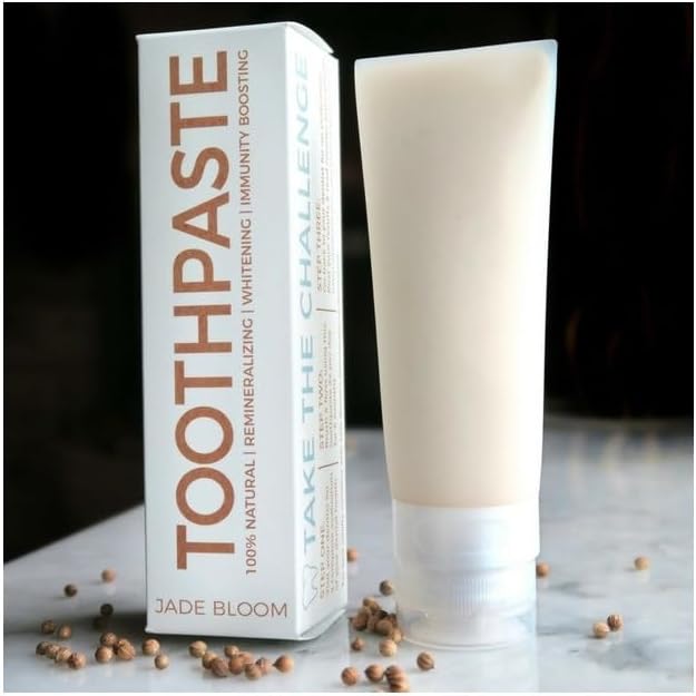 Jade Bloom, Aloe Toothpaste- Plastic 100ml Tube, Orange