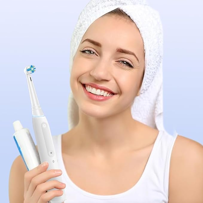 IO Replacement Heads Compatible with Oral B IO 2/3/4/5/6/7/8/9/10/Deep Clean Electric Toothbrushes, Brush Heads Compatible with Oral B IO with Medium Bristles (12 White)