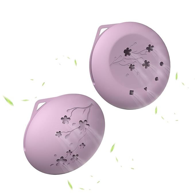 2 Pcs Makeup Sponge Holder,Beauty Blender Case, Powder Puff case, Beauty Blender Holder for Travel(Light Purple)