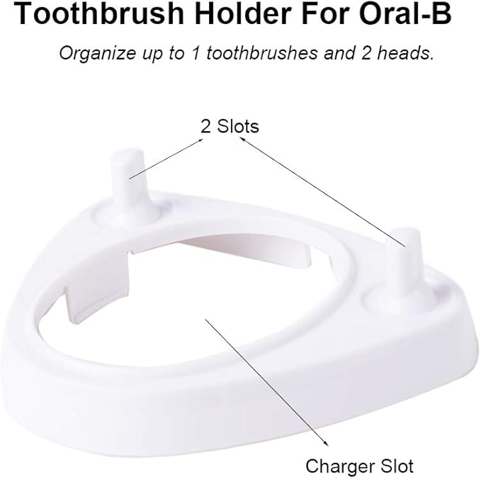 LazyMe Single Charger Holders Toothbrush Heads Holder Compatible for Oral-B, for Oral-B D Series, PRO Series (1 Pack)
