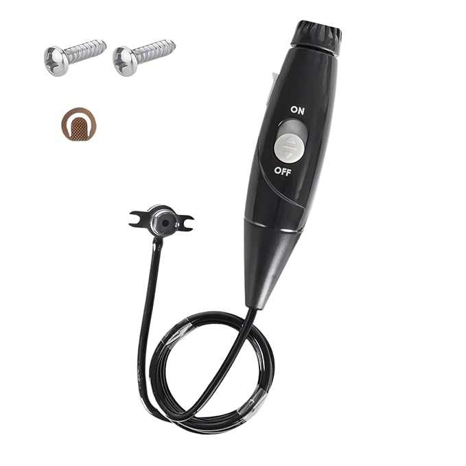 Replacement Hose and Handle Parts Compatible with Waterpik Replacement Parts - Waterpik Water Flosser WP-100 WP-300 WP-660 WP-900 Series Oral Irrigator, Oral Hygiene Accessories(Slide Switch, Black)