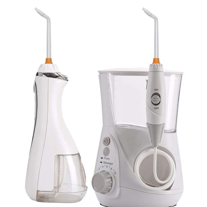 Flosser Replacement Tips Compatible with Waterpik Water Flosser, Reach Flosser Refill Heads Replacement Heads, Compatible with Waterpik Oral Irrigator & Dental Flosser (Orthodontic Tips)