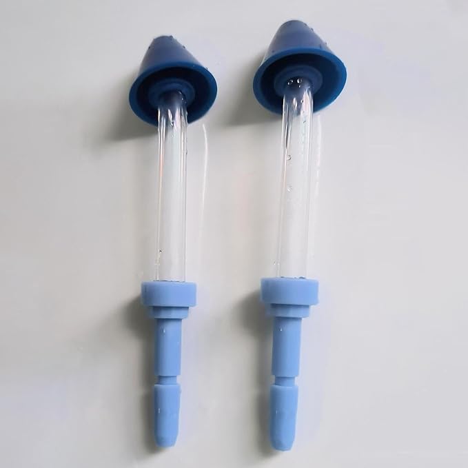 2-Pack Nose Washing Replacement Tips Compatible with Waterpik Water Flossers, Nasal irrigator Tips for Oral Irrigator & Dental Flossers, Water Flossers Accessories (Deep Blue)