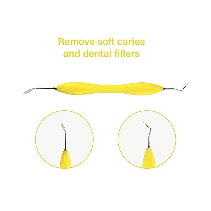 Dental Composite Resin Filling Spatula, YOUYA DENTAL 1PC Resin Filled Restorative Instrument Filler Silicone Handle Spatula Aesthetic Restoration Resin Filler Dentist Tools Dentistry Tools Non-Slip