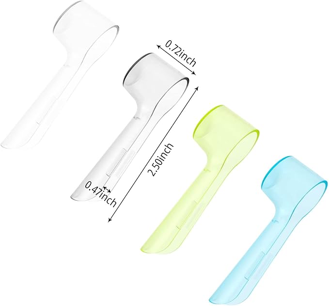 2 Pack Toothbrush Head Covers, Toothbrush Cover Caps Compatible with Oral B Electric Toothbrush Round Heads (Yellow)