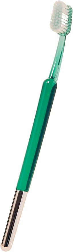 TRASK The Better Brush - Luxury Soft Bristle Dentist Designed Manual Toothbrush for Adults, Verde