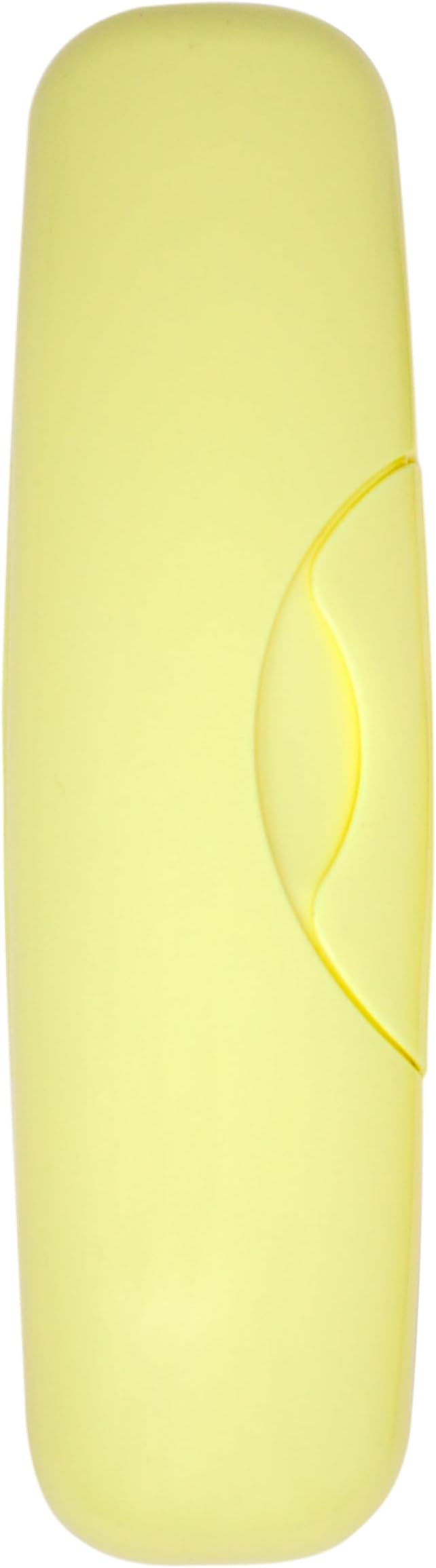 RADIUS Toothbrush Original Big Brush, BPA Free ADA Accepted - Left Hand - Lemon Brush with Lemon Case