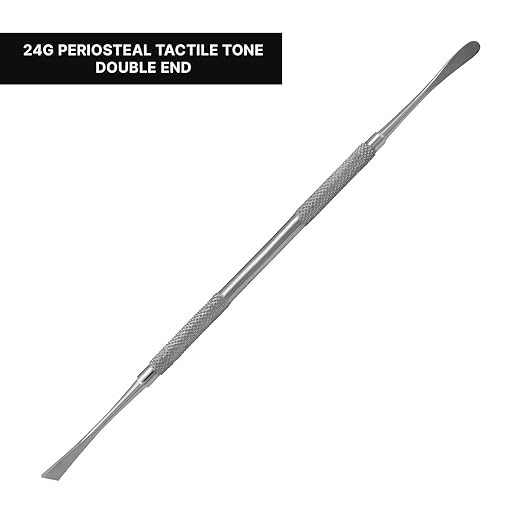 Periosteal Elevators Dental Surgical Instruments lab Work, German Grade Stainless Steel, (24g Periosteal Tactile Tone Double End)