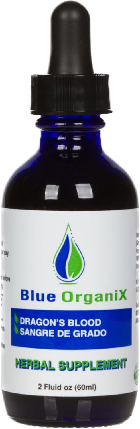 Receding Gums Support Dragon's Blood 2 Oz Liquid Sangre de Grado, 100% Raw Croton Lechleri, Sangre de Drago, 1 Bottle