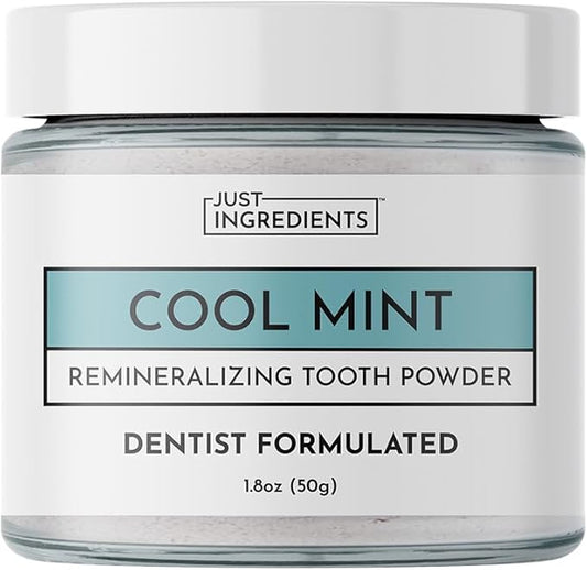Remineralizing Tooth Powder – Fluoride-Free Natural Oral Care – Gently Cleans & Whitens – Supports Strong Teeth & Fresh Breath – Vegan, Non-GMO, Made with Clean Ingredients (Regular, REMINERALIZING)