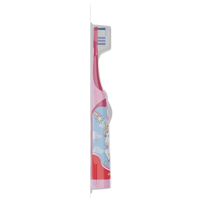 Colgate Kids Battery Powered Toothbrush, Unicorn, Extra Soft Toothbrush, Ages 3 and Up, 12 Pack