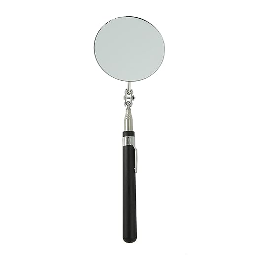 3pcs Telescoping Inspection Circular Mirror with 2 LED Inspection Mirror Mirror on a Stick extendable Mirror Automotive Mirror Large Inspection Mirror 360 Mirror