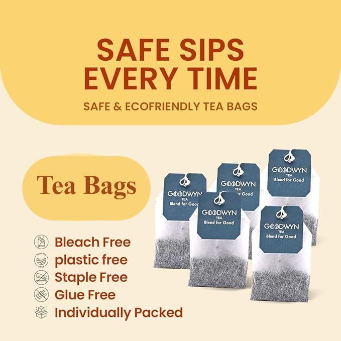 Goodwyn Chamomile Tea Loose Leaf – 25 Cups (50g / 1.76 oz) | Caffeine-Free Dried Chamomile Flowers & Real Petals in Premium Reusable Tin | Sugar-Free Organic Herbal Tea | Indian Origin | Perfect for Gifting | Aromatic & Natural Tea