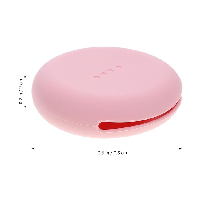 Beaupretty Portable Silicone Powder Puff Case Travel Makeup Sponge Holder Compact Storage Box for Women