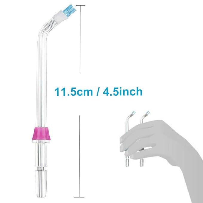 Flosser Replacement Tips Compatible with Waterpik Water Flosser, Reach Flosser Refill Heads Replacement Heads, Compatible with Waterpik Oral Irrigator & Dental Flosser (Plaque Tips)