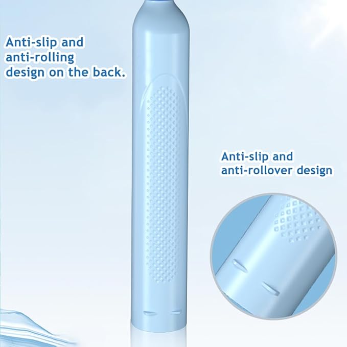 Deep Clean Rechargeable Electric Powered Toothbrush, Rechargeable Electric Toothbrush with 8 Brush Heads,Pressure Sensor to Protect Gums (White)