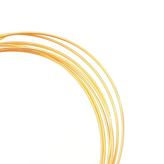 18K Gold Plated Wire 1.0mm 2 Meters Bead Cord for Bracelet Necklace Charm Beading Jewelry Making Findings