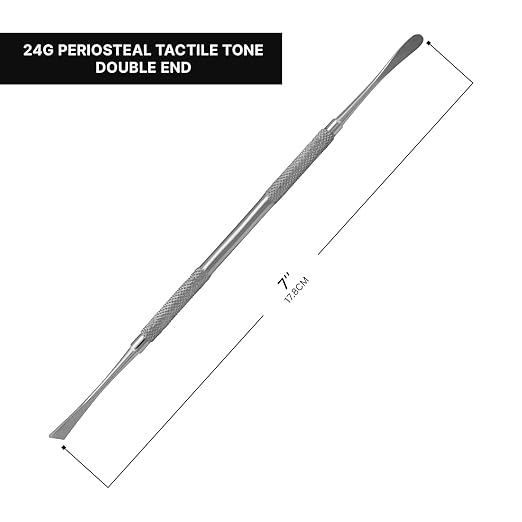Periosteal Elevators Dental Surgical Instruments lab Work, German Grade Stainless Steel, (24g Periosteal Tactile Tone Double End)