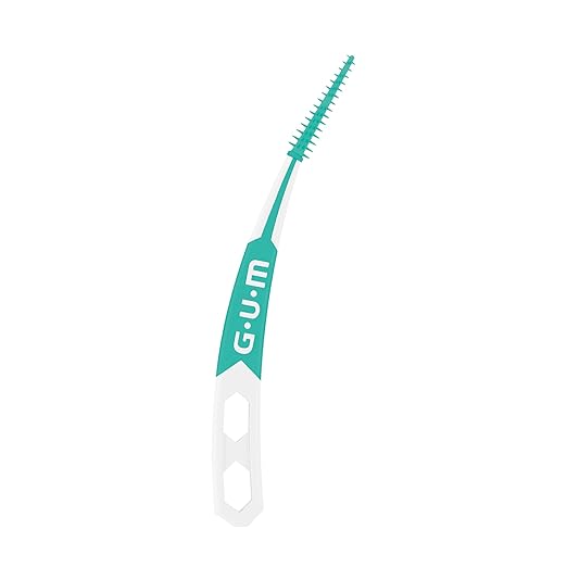 GUM Soft-Picks Advanced, Easy to Use Dental Picks for Teeth Cleaning Health, Disposable Interdental Brushes with Convenient Carry Case, Dentist Recommended Dental Picks, 90 Count