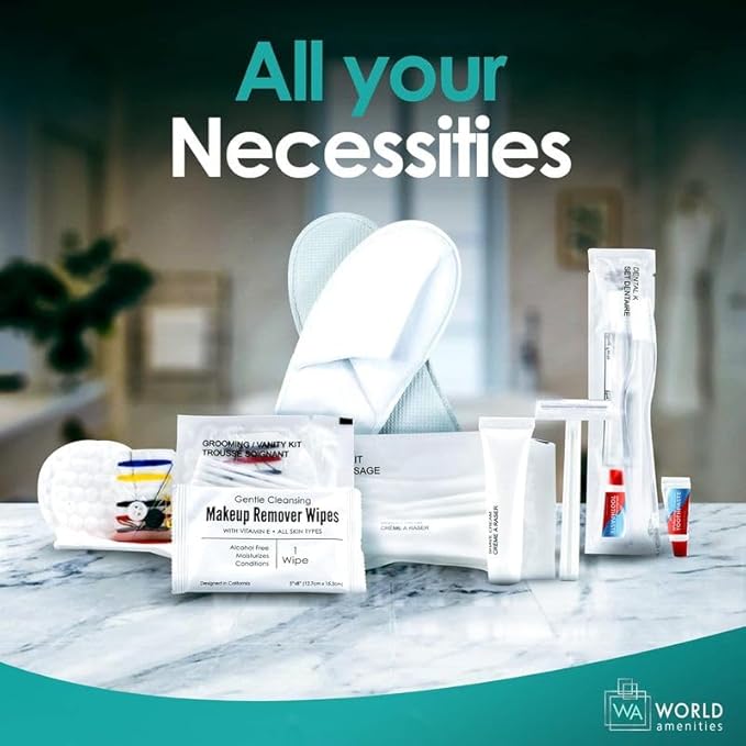 World Amenities - Bulk Disposable Dental Kit Bundle with Toothbrush and Toothpaste