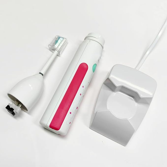 Electric Toothbrush or Heads Compatible with Philip Sonic Essence HX5610 HX5611 HX5810 HX5910 HX5620 HX5621 HX7001 Sonic Elite Brush Heads (White-Red, 1 Count (Pack of 3))