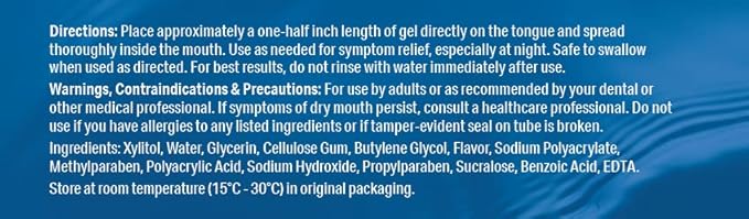 Allday Dry Mouth Treatment Gel - Maximum Strength Xylitol, Fast Acting, Non-Acidic (2 Tubes Inside One Box)