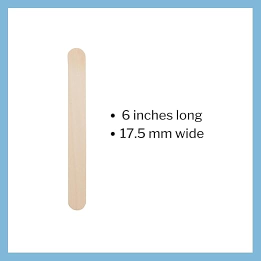 McKesson Tongue Depressors Adult Size, Sterile, Individually Wrapped, Wood, Unflavored, Splinter-Free (100, 6")