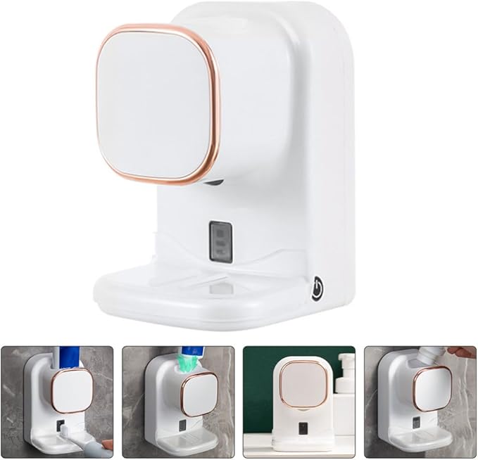GLEAVI Toothpaste Squeezer Tool Electric Dispenser Squeeze Mount Toothpaste Holder