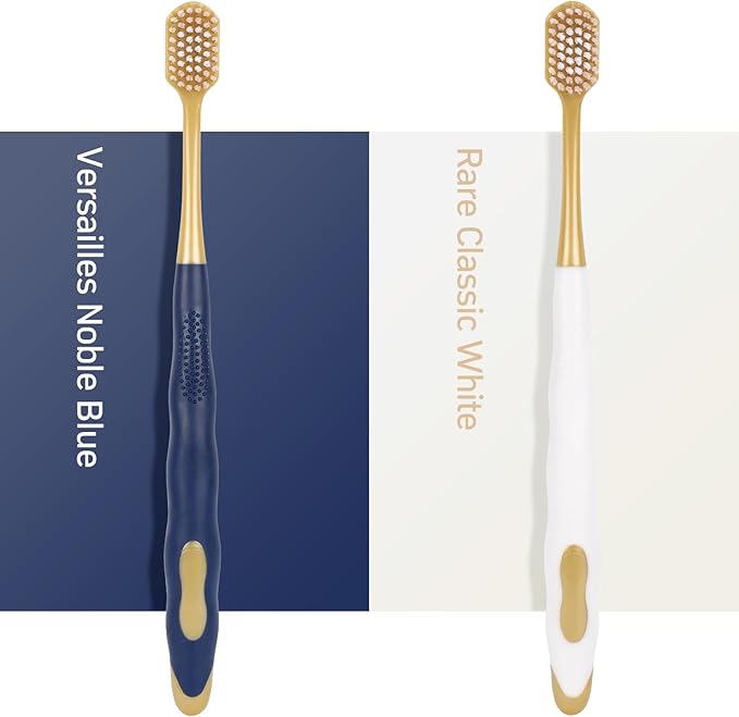Adult Wide Head Soft Hair Toothbrush, Manual Toothbrush, Excellent Cleaning Effect for Large Head, Ultra Soft Brush Thread Can Effectively Clean Sensitive Teeth or Gingivals (6 Pack)
