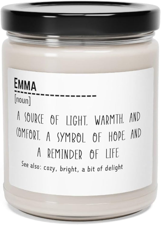 Candles Birthday Gifts for Boyfriend, Gift Funny for Birthday Anniversary, Couples Gifts Ideas for Husband Wife Girlfriend Boyfriend, Soy Scented Candle for Couple, Name Definition Candle for Her