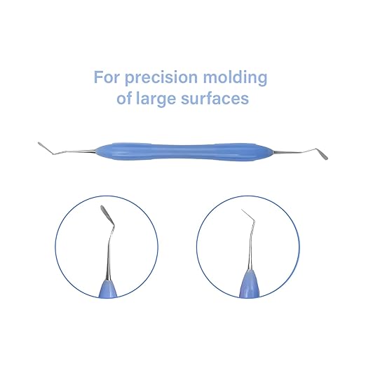 Dental Composite Resin Filling Spatula, YOUYA DENTAL 1PC Resin Filled Restorative Instrument Filler Silicone Handle Spatula Aesthetic Restoration Resin Filler Dentist Tools Dentistry Tools Non-Slip