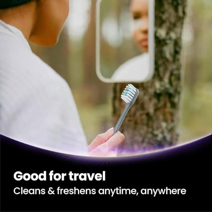 5 in 1 Disposable Toothbrushes with Toothpaste – Individually Wrapped Mini Travel Toothbrushes with Prepasted Toothpaste, Mouthwash Beads, Floss & Tongue Scraper | to-Go Oral Care (96 Count)