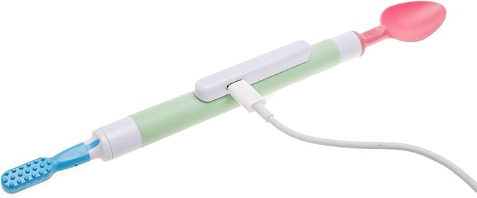 TalkTools Sensi Rechargeable Kit & 7 Jaw Tips - Sensory Therapy Tool for Speech and Feeding, Autism Sensory Products, ADHD Tools, Speech Therapy Gifts for Autism Children -Green