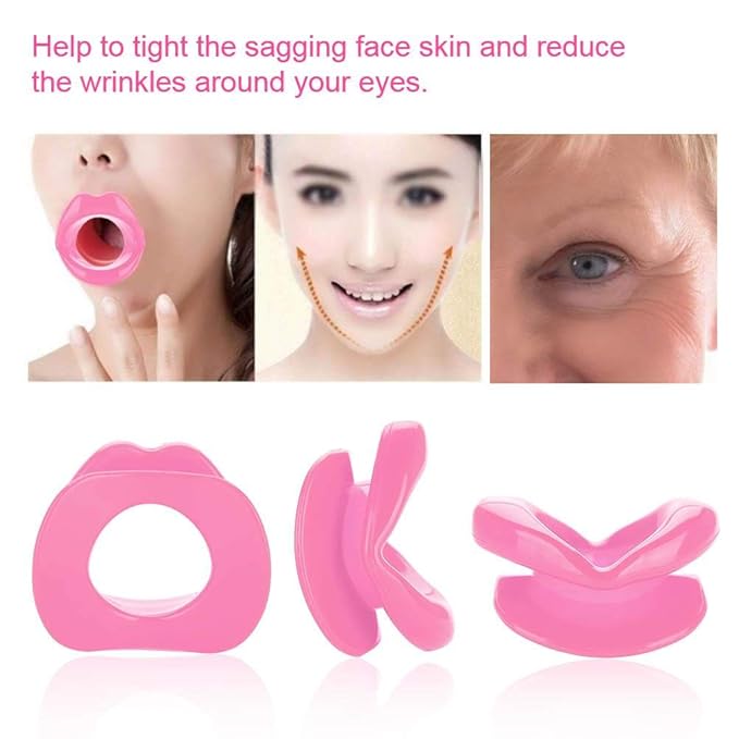 Lip Trainer, Face Slim Exerciser Muscle Lips Trainer Tightener Silicone Face Lifting Lip Exerciser Mouth Muscle Tightening Tool Face Exercise Lips Trainer Face Beauty Tools for