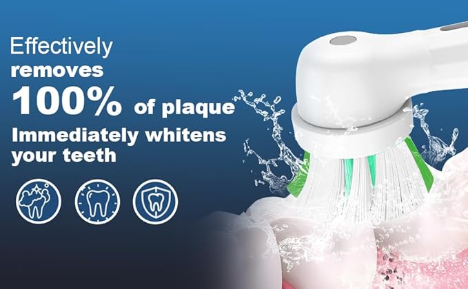 IO Replacement Heads Compatible with Oral B iO 2 3 4 5 6 7 8 9 10 Series Electric Toothbrush, 10 Pcs Brush Heads Compatible with Oral B for Teeth Clean (Black)