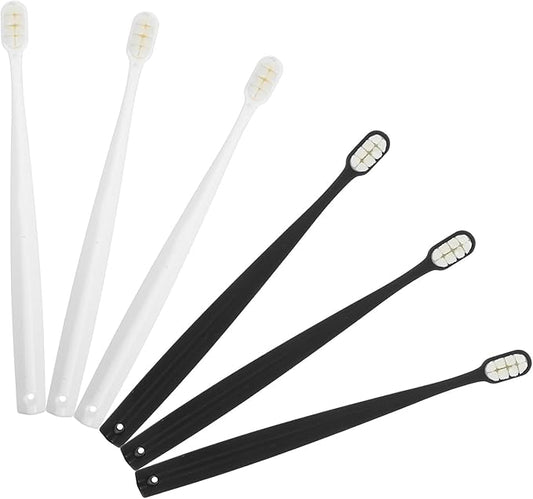 6pcs Soft Bristle Toothbrush Set for Adults Pregnant Women and Ultra Soft Segmented Bristles for Gentle Cleaning Compact Ergonomic Design for Thorough Oral Care Portable Travel