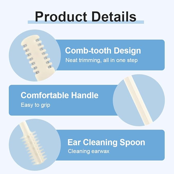 Nasal Hair Cutter, 2026 Upgraded Double Sided Portable Nose Hair Trimmer for Women Men, Travel Essentials Washable Nose Hair Remover Grooming Tool (Multicolor, 3 Pcs)