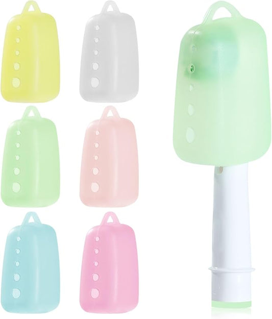 6 Packs Silicone Toothbrush Covers, Tooth Brush Cover Cap for Electric & Manual Toothbrushes, Toothbrush Travel Essentials