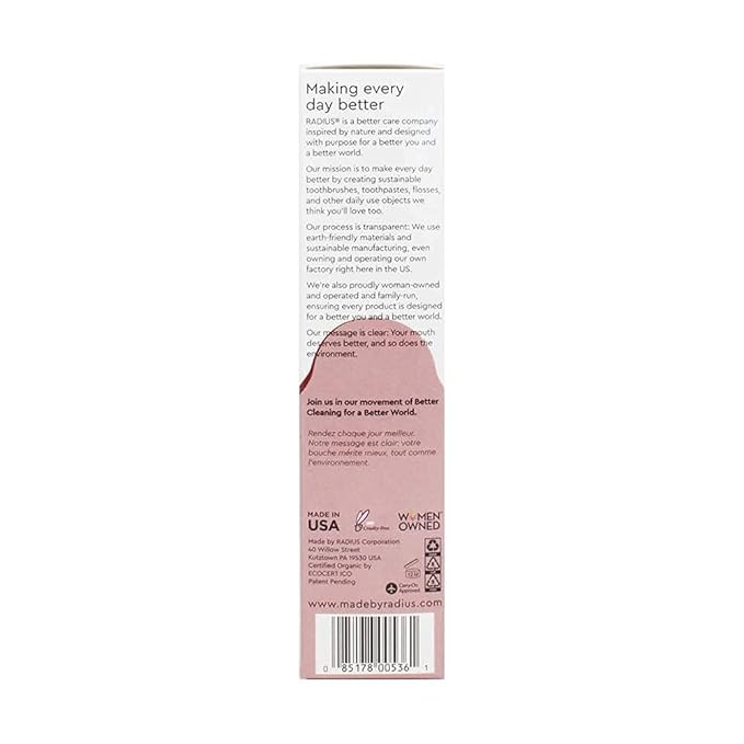RADIUS Toothpaste, Clove Cardamom, 3 oz, USDA Organic Non-Toxic Chemical-Free Gluten-Free, Designed to Improve Gum Health & Prevent Cavities, Pack of 3