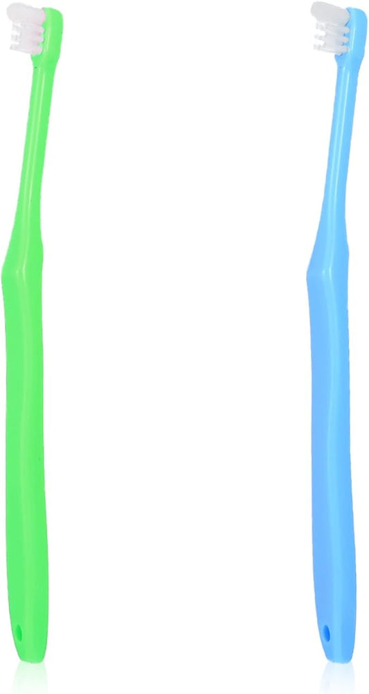 2Pcs Tuft Brush for Teeth, Small Head Wisdom Tooth Brush for Adult, End Tuft Toothbrush for Periodontal, Interdental Interspace, Dental Detail Cleaning