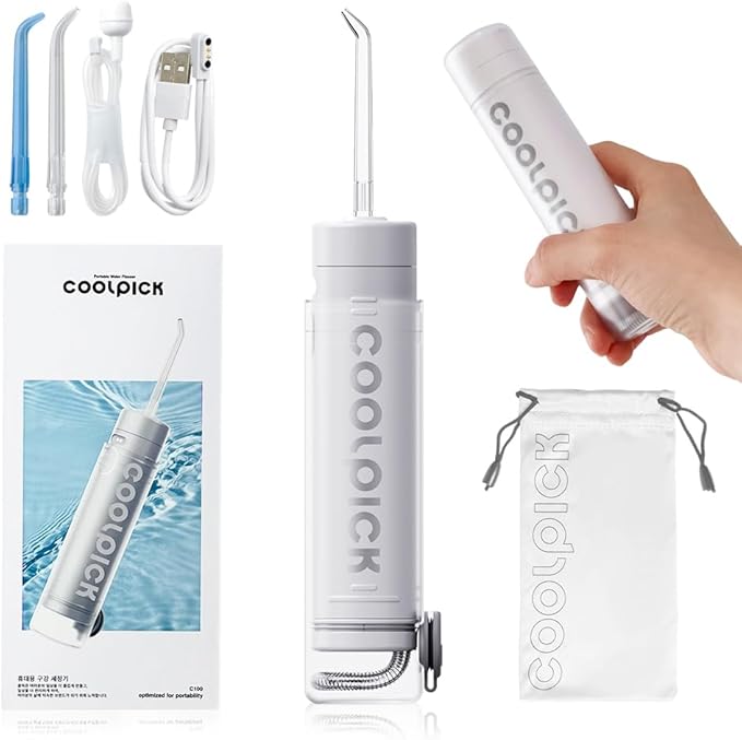 Mini Water Flosser Travel Size – Portable Cordless Oral Irrigator, 3 Modes, IPX7 Waterproof, Teeth Cleaner for Braces and Gum Care, Compact Dental Device for Home & Travel, USB Rechargeable