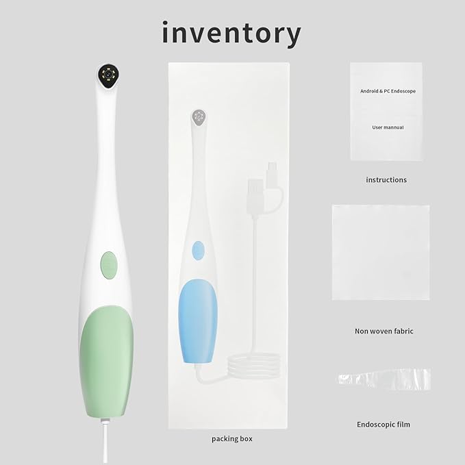 Super Clear Intraoral Camera&Dental Camera,Visual Intraoral Camera Dental with Mirco USB/Type-C/USB Connector for Personal Android Devices,Easy to Use for Android or PC(Not for iPhone)