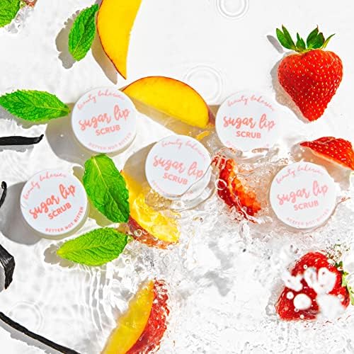 Beauty Bakerie Sugar Lip Scrub Exfoliator & Moisturizer, Lip Scrubber Exfoliator & Hydrator, Moisturizing Treatment Care & Plumper, Vanilla