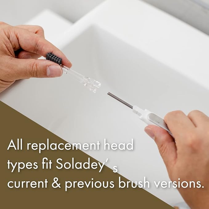Soladey5 Ionic Toothbrush, Black, Large Solar Panels and TiO2 Semiconductor, You can Brush Without Toothpaste