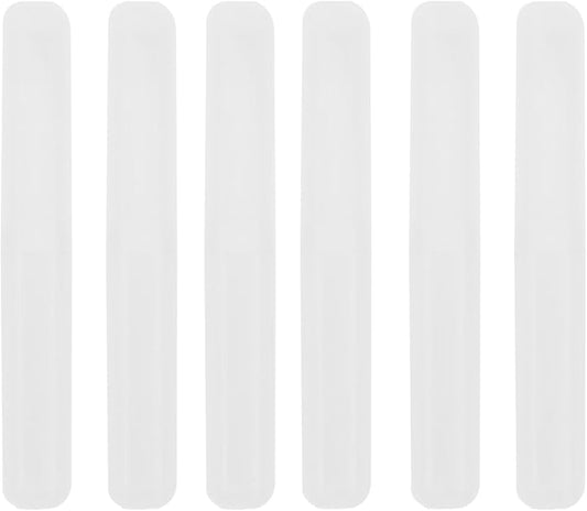 6 Pack Travel Toothbrush Containers Case Portable Plastic Breathable Toothbrush Holder Storage Dust-Proof and Sanitary for Travel Camping School Business (Clear A)