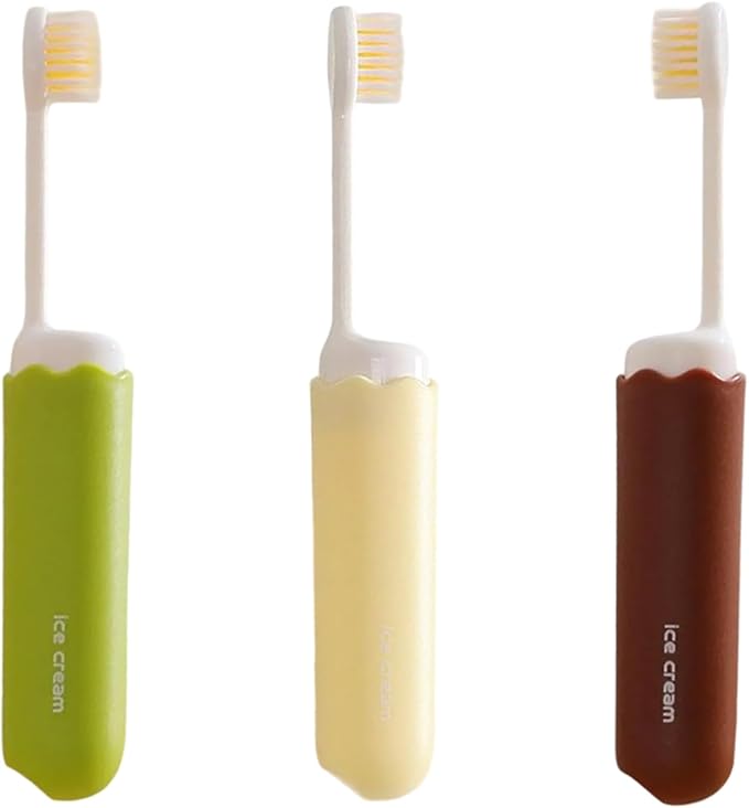 1Pc Travel Toothbrush Folding Portable Soft Small Foldable Toothbrushes for Camping Folding Toothbrushes