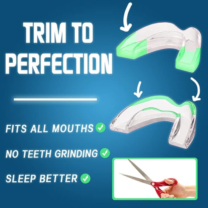 KOHEEL MG Moldable Mouth Guard for Teeth Grinding and Clenching, Perfect Fit Night Guard, Dental Guard for Bruxism Relief, 4 Count (4 Small)