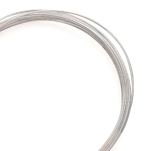 Silver Plated Wire 0.8mm 5 Meters Bead Cord for Bracelet Necklace Charm Beading Jewelry Making Findings