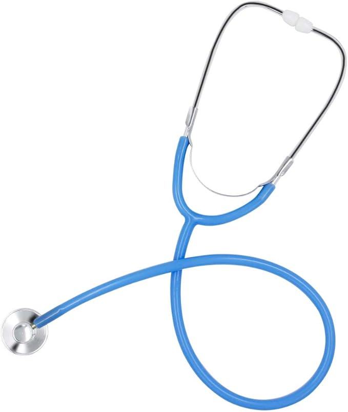 Zcaukya Kids Stethoscope, Real Working Nursing Stethoscope for Kids Role Play, Doctor Game (Blue)
