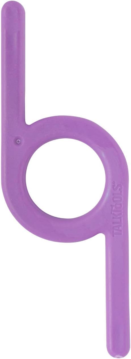 TalkTools Chewy | Oral Motor Sensory Tool for Kids and Toddlers | Therapy Tools to Improve Chewing and Biting (Purple Smooth, 1 Count (Pack of 1))